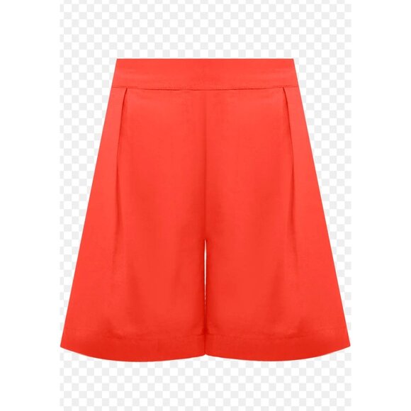 NWOT Andrea Iyamah‎ ETI Coral High Waist Linen Shorts Size M - Picture 2 of 8